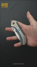 WEKNIFE Equivik Flipper Knife Titanium Handle (3.48" CPM 20CV Blade) WE23020-3