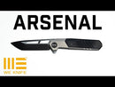 WEKNIFE Arsenal Flipper Knife Titanium & G10 Handle (3.56" CPM 20CV Blade) WE20073-3