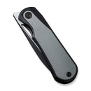 WEKNIFE Baloo Mystery Box Front Flipper & Thumb Hole Knife Black Titanium Handle With Gray G10 Inlay (3.31" Black Stonewashed CPM 20CV Blade, Satin Flat) WE21033 - 1 MB, With One Free Mystery WE Or CIVIVI Model