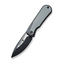 WEKNIFE Baloo Mystery Box Front Flipper & Thumb Hole Knife Black Titanium Handle With Gray G10 Inlay (3.31" Black Stonewashed CPM 20CV Blade, Satin Flat) WE21033 - 1 MB, With One Free Mystery WE Or CIVIVI Model