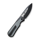 WEKNIFE Baloo Mystery Box Front Flipper & Thumb Hole Knife Black Titanium Handle With Gray G10 Inlay (3.31" Black Stonewashed CPM 20CV Blade, Satin Flat) WE21033 - 1 MB, With One Free Mystery WE Or CIVIVI Model