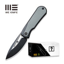WEKNIFE Baloo Mystery Box Front Flipper & Thumb Hole Knife Black Titanium Handle With Gray G10 Inlay (3.31" Black Stonewashed CPM 20CV Blade, Satin Flat) WE21033 - 1 MB, With One Free Mystery WE Or CIVIVI Model