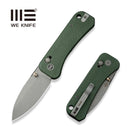 WEKNIFE Banter 2 Thumb Stud & Crossbar Lock Knife Green Canvas Micarta Handle (2.87" Gray Stonewashed CPM S35VN Blade) WE23075 - 3