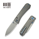 WEKNIFE Bougie Banter Thumb Stud & Crossbar Lock Knife Upscale Art Deco Styling On Gray Titanium Handle (2.91" Gray Stonewashed CPM S45VN Blade) WE24009 - 2