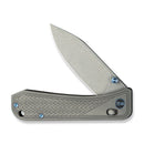 WEKNIFE Bougie Banter Thumb Stud & Crossbar Lock Knife Upscale Art Deco Styling On Gray Titanium Handle (2.91" Gray Stonewashed CPM S45VN Blade) WE24009 - 2