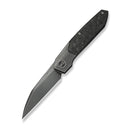 WEKNIFE Brr15 Flipper Knife Polished Gray Titanium Handle With Shredded Carbon Fiber Inlay (3.25" Polished Gray Bohler M390 Blade) WE24007 - 3