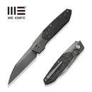 WEKNIFE Brr15 Flipper Knife Polished Gray Titanium Handle With Shredded Carbon Fiber Inlay (3.25" Polished Gray Bohler M390 Blade) WE24007 - 3