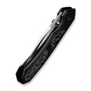 WEKNIFE Corwyn Flipper & Thumb Stud Knife Bronze & Black Titanium Handle With Aluminum Foil Carbon Fiber Inlay (3.7" Satin Finished Bohler M390 Blade) WE24088 - 3