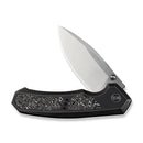 WEKNIFE Corwyn Flipper & Thumb Stud Knife Bronze & Black Titanium Handle With Aluminum Foil Carbon Fiber Inlay (3.7" Satin Finished Bohler M390 Blade) WE24088 - 3