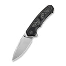 WEKNIFE Corwyn Flipper & Thumb Stud Knife Bronze & Black Titanium Handle With Aluminum Foil Carbon Fiber Inlay (3.7" Satin Finished Bohler M390 Blade) WE24088 - 3