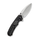 WEKNIFE Corwyn Flipper & Thumb Stud Knife Bronze & Black Titanium Handle With Aluminum Foil Carbon Fiber Inlay (3.7" Satin Finished Bohler M390 Blade) WE24088 - 3