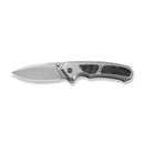 WEKNIFE Corwyn Flipper & Thumb Stud Knife Gray Titanium Handle With Black & Pink Carbon Fiber Inlay (3.7" Stonewashed Bohler M390 Blade) WE24088 - 2
