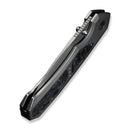 WEKNIFE Corwyn Flipper & Thumb Stud Knife Gray Titanium Handle With Black & Pink Carbon Fiber Inlay (3.7" Stonewashed Bohler M390 Blade) WE24088 - 2