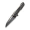 WEKNIFE Falcaria Flipper & Thumb Hole Knife Polished Bead Blasted Titanium Handle With Polished Gray Titanium Inlay (3.64" Fafnir Damasteel Blade) WE23012B-DS1