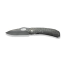 WEKNIFE Inmate Front Flipper & Thumb Hole Knife Polished Gray Titanium Handle With Satin Raindrops (3.7" Polished Gray CPM 20CV Blade) WE23096B - 4