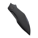 WEKNIFE Krait Snake Flipper Knife Black Titanium Handle (3.34" Black Stonewashed Bohler M390 Blade) WE24084 - 1