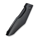 WEKNIFE Krait Snake Flipper Knife Black Titanium Handle (3.34" Black Stonewashed Bohler M390 Blade) WE24084 - 1