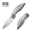 WEKNIFE Krait Snake Flipper Knife Gray Titanium Handle (3.34" Hand Rubbed Satin Bohler M390 Blade) WE24084 - 2