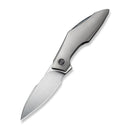 WEKNIFE Krait Snake Flipper Knife Gray Titanium Handle (3.34" Hand Rubbed Satin Bohler M390 Blade) WE24084 - 2