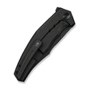 WEKNIFE Kyklos Flipper Knife Black Titanium Handle (3.79" Black Stonewashed Bohler M390 Blade) WE23086 - 1