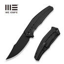 WEKNIFE Kyklos Flipper Knife Black Titanium Handle (3.79" Black Stonewashed Bohler M390 Blade) WE23086 - 1