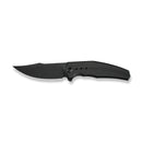 WEKNIFE Kyklos Flipper Knife Black Titanium Handle (3.79" Black Stonewashed Bohler M390 Blade) WE23086 - 1