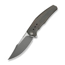 WEKNIFE Kyklos Flipper Knife Bronze Titanium Handle (3.79" Gray Stonewashed Bohler M390 Blade, Satin Flat) WE23086 - 2