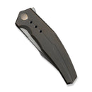 WEKNIFE Kyklos Flipper Knife Bronze Titanium Handle (3.79" Gray Stonewashed Bohler M390 Blade, Satin Flat) WE23086 - 2