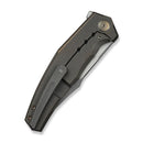 WEKNIFE Kyklos Flipper Knife Bronze Titanium Handle (3.79" Gray Stonewashed Bohler M390 Blade, Satin Flat) WE23086 - 2