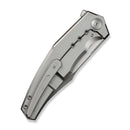 WEKNIFE Kyklos Flipper Knife Gray Titanium Handle (3.79" Hand Rubbed Satin Bohler M390 Blade) WE23086 - 4