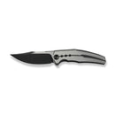 WEKNIFE Kyklos Flipper Knife Satin / Black Titanium Handle (3.79" Black Stonewashed Bohler M390 Blade, Satin Flat) WE23086 - 3