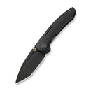 WEKNIFE Micro Trogon Thumb Stud Knife Black Titanium Handle (2.68" Black Stonewashed Bohler M390 Blade) WE24043 - 1