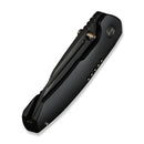 WEKNIFE Micro Trogon Thumb Stud Knife Black Titanium Handle (2.68" Black Stonewashed Bohler M390 Blade) WE24043 - 1