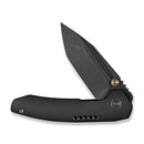 WEKNIFE Micro Trogon Thumb Stud Knife Black Titanium Handle (2.68" Black Stonewashed Bohler M390 Blade) WE24043 - 1