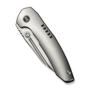WEKNIFE Micro Trogon Thumb Stud Knife Satin Polished Titanium Handle (2.68" Polished Bead Blasted Bohler M390 Blade) WE24043 - 2