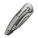 WEKNIFE Micro Trogon Thumb Stud Knife Satin Polished Titanium Handle (2.68" Polished Bead Blasted Bohler M390 Blade) WE24043 - 2