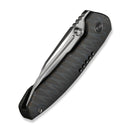 WEKNIFE Micro Trogon Thumb Stud Knife Tiger Stripe Pattern Flamed Titanium Handle (2.68" Satin Finished Bohler M390 Blade) WE24043 - 3