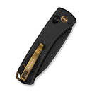 WEKNIFE Nightblade Crossbar Lock Knife Black Titanium Handle (2.98" Black Stonewashed CPM 20CV Blade) WE22046 - 1