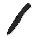 WEKNIFE Nightblade Crossbar Lock Knife Black Titanium Handle (2.98" Black Stonewashed CPM 20CV Blade) WE22046 - 1