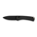 WEKNIFE Nightblade Crossbar Lock Knife Black Titanium Handle (2.98" Black Stonewashed CPM 20CV Blade) WE22046 - 1