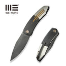 WEKNIFE Sine Wave Flipper Knife Polished Gray & Satin Titanium Handle (3.98" Polished Gray Bohler M390 Blade) WE23069B - 3
