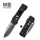 WEKNIFE Tyro Superlock Knife Black / Golden Titanium Handle (2.91" Hakkapella Damasteel Blade) WE24001 - DS1, With An Extra Pivot Screw
