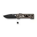 WEKNIFE Tyro Superlock Knife Bronze Titanium Handle (2.91" Black Stonewashed CPM 20CV Blade) WE24001 - 3, With An Extra Pivot Screw