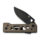 WEKNIFE Tyro Superlock Knife Bronze Titanium Handle (2.91" Black Stonewashed CPM 20CV Blade) WE24001 - 3, With An Extra Pivot Screw