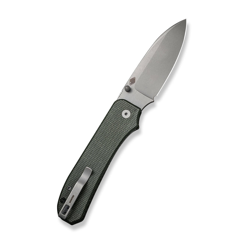 WEKNIFE Big Banter Thumb Stud Knife Micarta Handle (3.69 CPM 20CV