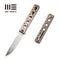 WEKNIFE Miscreant Flipper Knife Titanium Handle (4" CPM S35VN Blade) 913B