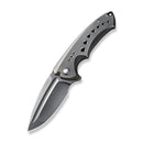 WEKNIFE Nexusia Flipper Knife Polished Gray Titanium Handle (3.48" Polished Gray CPM 20CV Blade) WE22044-6