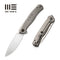 WEKNIFE Seer Flipper Knife Titanium Handle (3.48" CPM 20CV Blade) WE20015-3