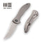 WEKNIFE Synergy2 Flipper Knife Titanium Integral Handle (3.49" M390 Blade) 912C