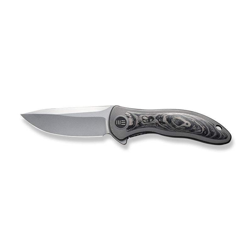 WEKNIFE Synergy2v2 Flipper Knife Titanium Handle With Carbon Fiber Inlay (3.49" CPM 20CV Blade) WE18046CF-1